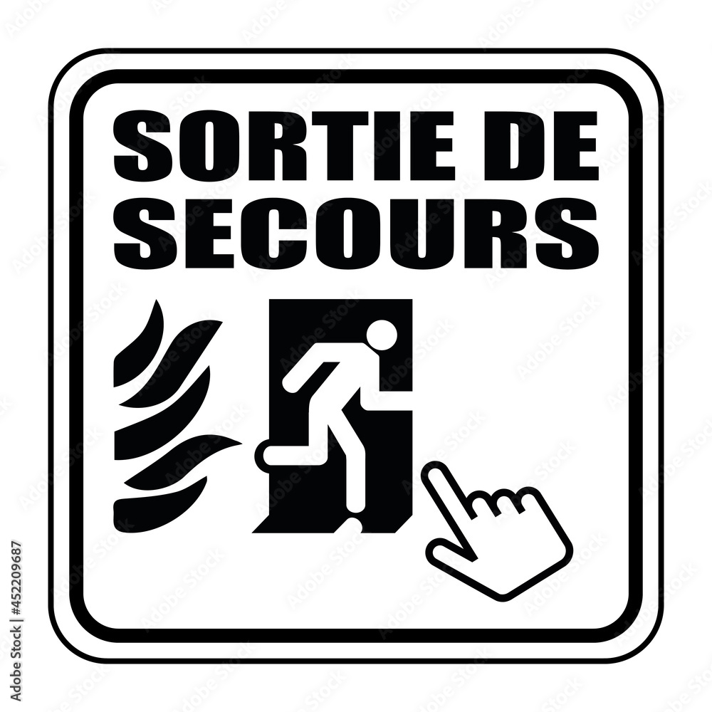 Logo Sortie De Secours Stock Vector Adobe Stock