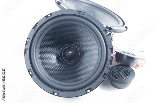 Wallpaper Mural Car audio systems. Component audio system for a car on a white background. Torontodigital.ca