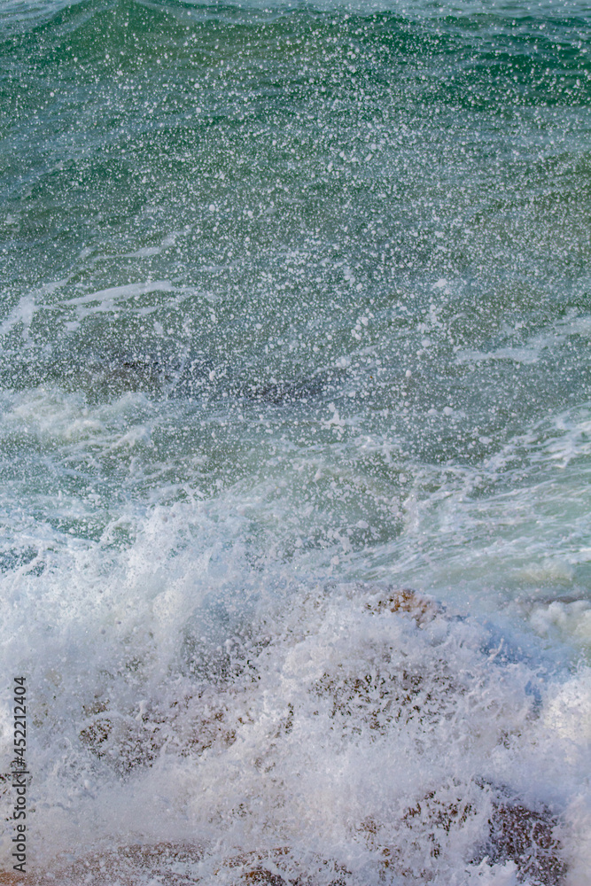 waves on the beach