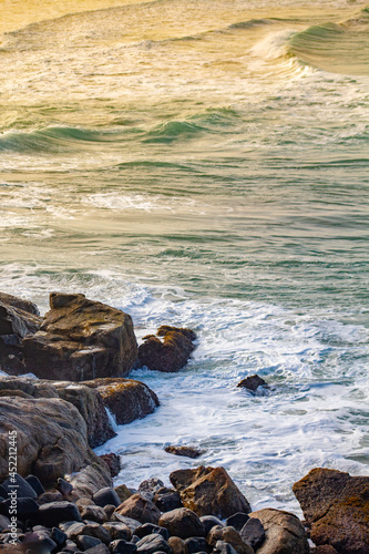 waves on the beach