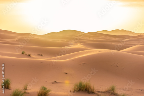 Beautiful landscape of the Sahara Desert  erg Chebbi  Merzouga  morocco