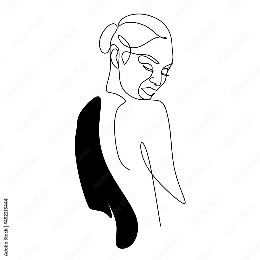 Elegant minimal Beauty salon Line Art Logo Elegant minimal Beauty salon Line Art Logo
