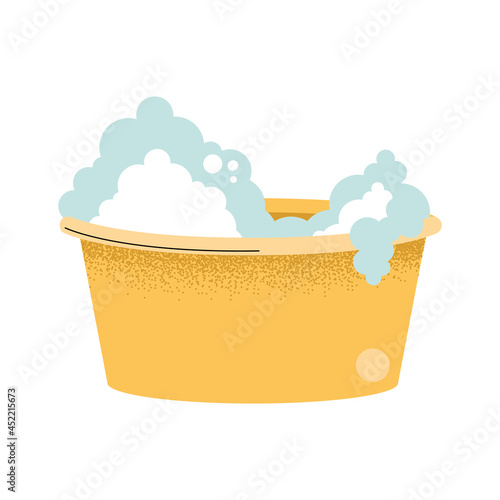 bowl with foam