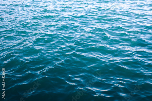 blue water surface, water waves