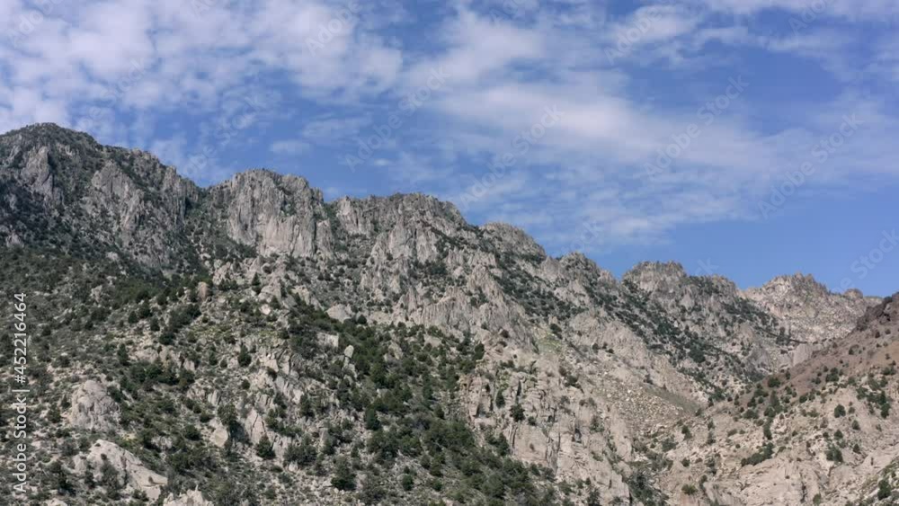 Drone Aerial View of Arid Mountain Scenic Near Topaz California Drone Aerial View of Arid Mountain Scenic Near Topaz California