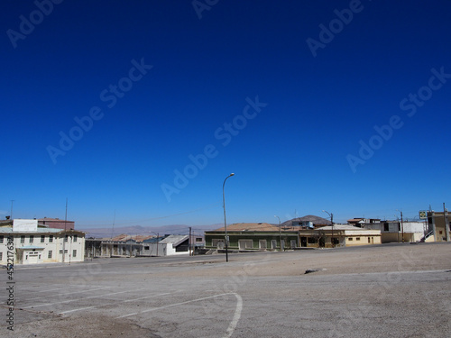 Abandoned mining town in Chuquicamata, Chile