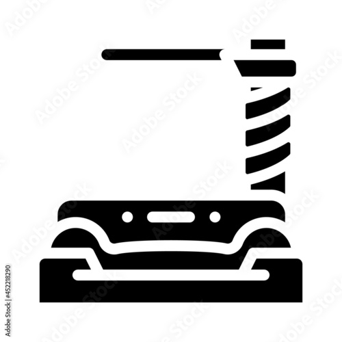 animal furniture glyph icon vector. animal furniture sign. isolated contour symbol black illustration