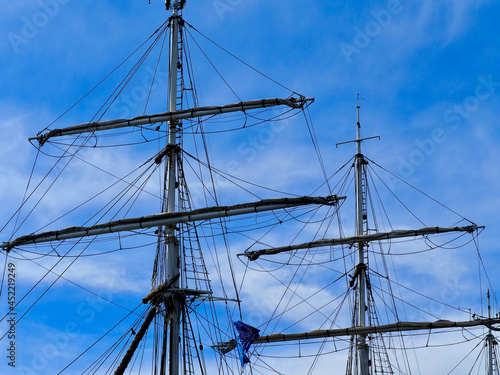 Photography Masts from a large sailing boat in Oslo, Norway