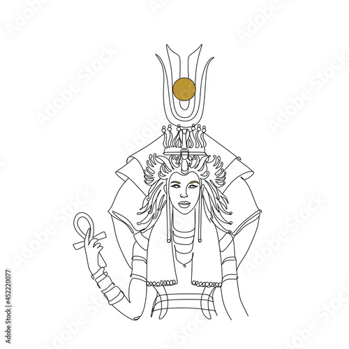 Egyptian gods line