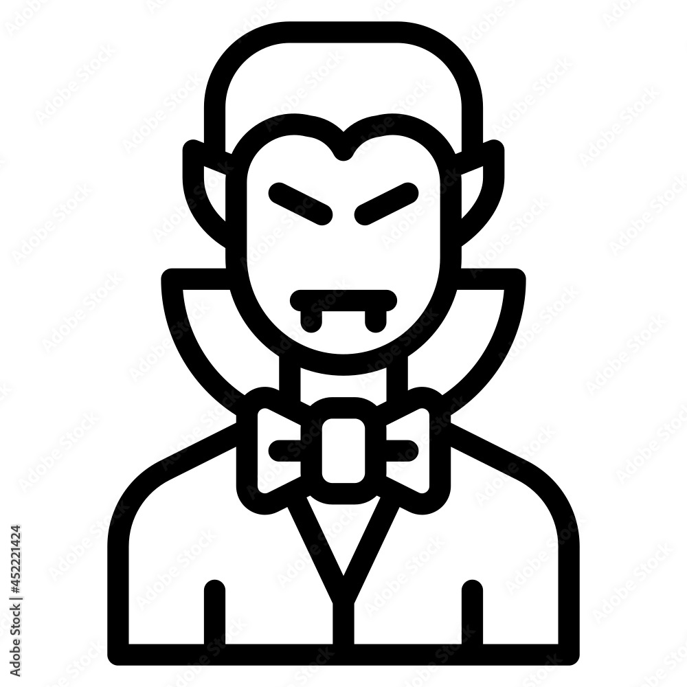 dracula line icon dracula line icon