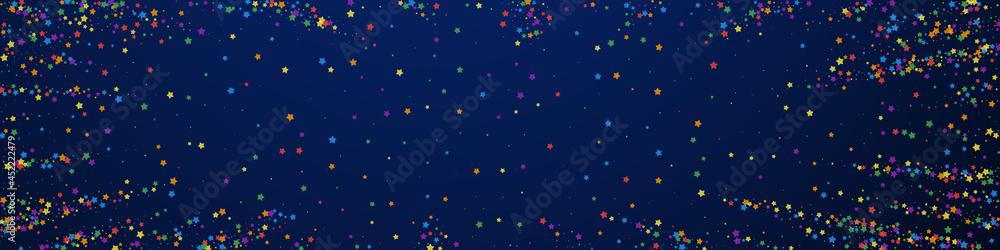 Festive comely confetti. Celebration stars. Childi