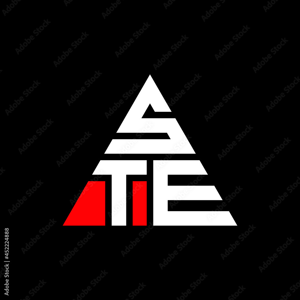 STE triangle letter logo design with triangle shape. STE triangle logo design monogram. STE triangle vector logo template with red color. STE triangular logo Simple, Elegant, and Luxurious Logo. STE STE triangle letter logo design with triangle shape. STE triangle logo design monogram. STE triangle vector logo template with red color. STE triangular logo Simple, Elegant, and Luxurious Logo. STE