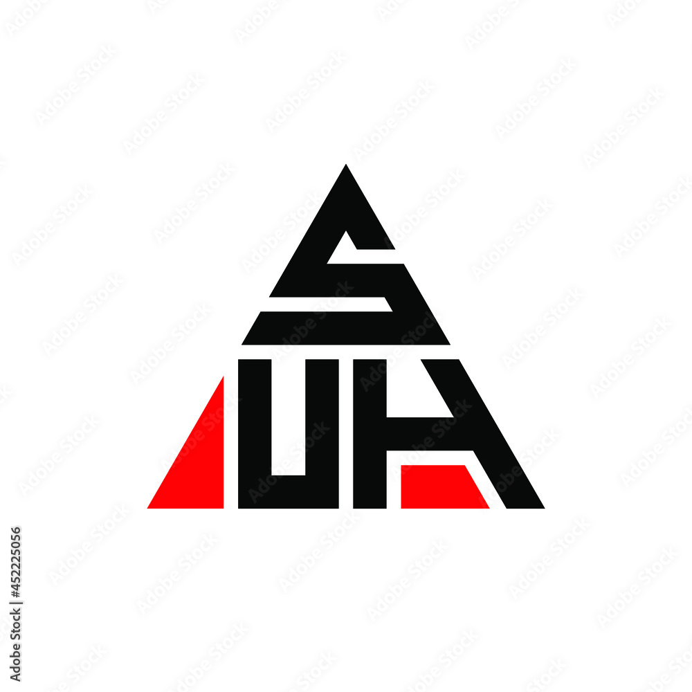 SUH triangle letter logo design with triangle shape. SUH triangle logo design monogram. SUH triangle vector logo template with red color. SUH triangular logo Simple, Elegant, and Luxurious Logo. SUH SUH triangle letter logo design with triangle shape. SUH triangle logo design monogram. SUH triangle vector logo template with red color. SUH triangular logo Simple, Elegant, and Luxurious Logo. SUH