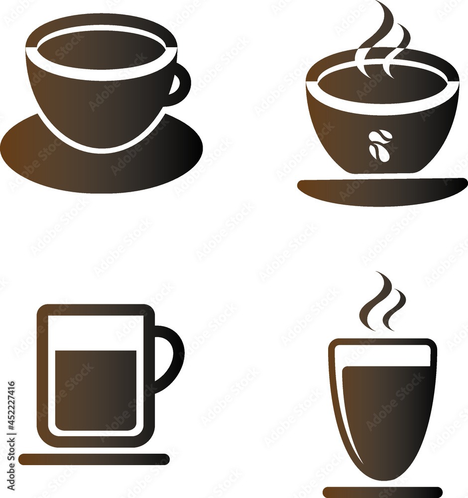 Obraz premium Coffee and Tea Icon