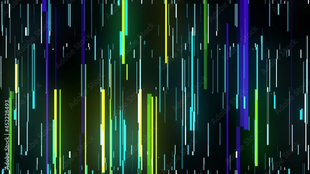 Bright neon lines loop, modern neon technology, immitation of movement on night road, 3d render, computer generated backdrop Bright neon lines loop, modern neon technology, immitation of movement on night road, 3d render, computer generated backdrop