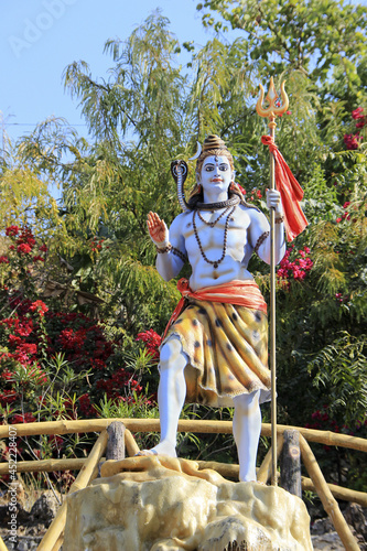 Statue of blessing Shiva at Maharana Pratap Museum at Haldighat, Rajasthan, India, Asia photo