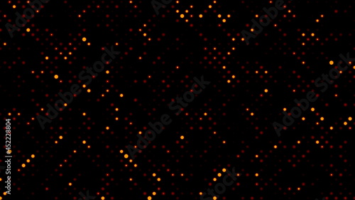 Retro pixel computer generated abstract background, 3D rendering backdrop, grid as newspaper picture closeup