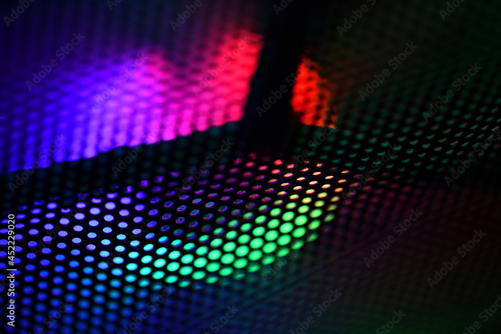 rainbow lights inside the computer