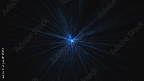 Time warp, traveling in dark unknown space, 3d rendering computer generated background