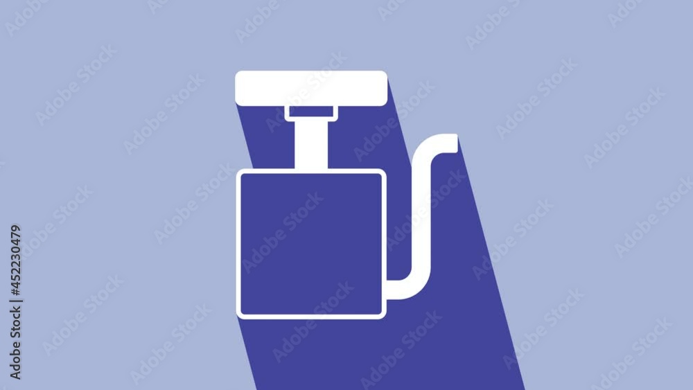 White Handle detonator for dynamite icon isolated on purple background. 4K Video motion graphic animation White Handle detonator for dynamite icon isolated on purple background. 4K Video motion graphic animation