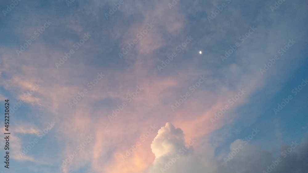 sky and moon