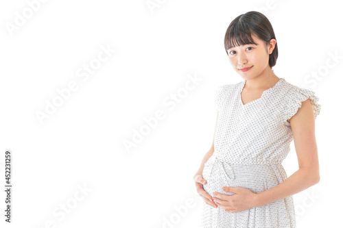 妊娠した若い女性
