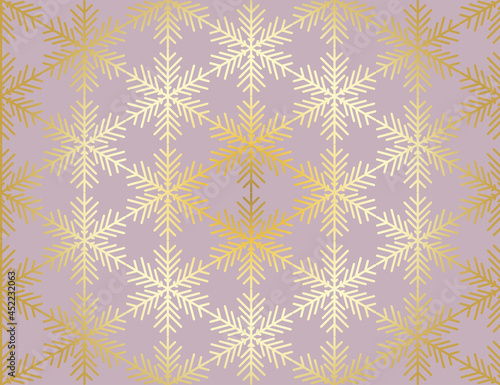 Vector Christmas card. Snowflakes background. Winter seamless pattern.