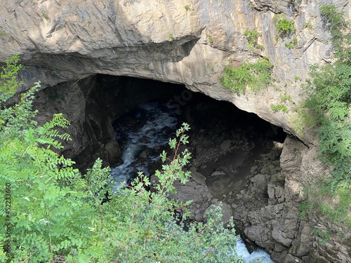 Jula's abyss at the end of the Gornja Dobra river canyon - Ogulin, Croatia (Đulin ponor na kraju kanjona rijeke Gornje Dobre - Ogulin, Hrvatska) photo