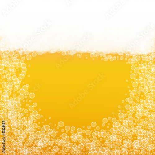 Splash beer. Background for craft lager. Oktoberfest foam. Festi