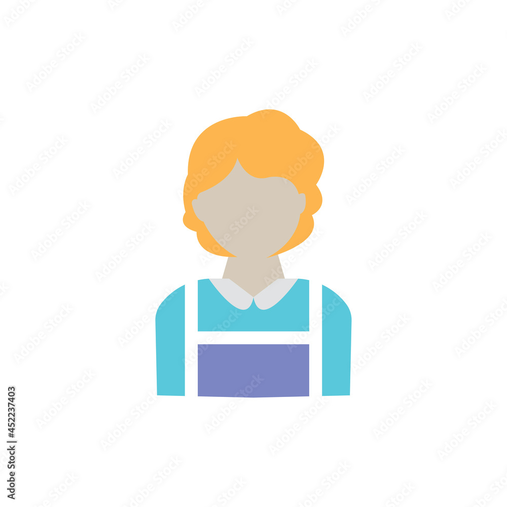 housewife character icon vector design illustration housewife character icon vector design illustration