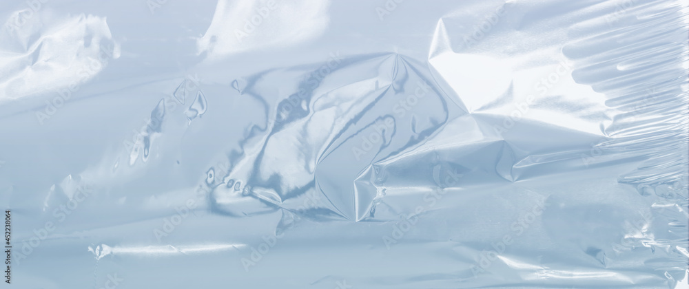Fototapeta premium crumpled plastic foil texture background