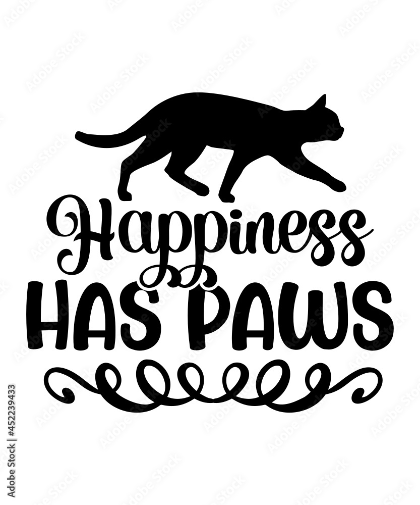 Naklejka premium Cat Svg, Bundle Svg, Cat Bundle Svg, Silhouette Svg, Black Cats Svg, Black Design Svg,Silhouette Bundle Svg, Png Clipart Cut File for Cricut, Cat SVG Bundle, Cat Playing Clip Art, Cat Poses Stretching