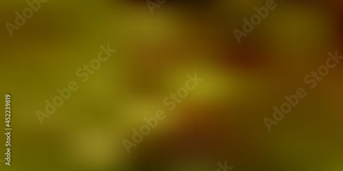Light green, yellow vector abstract blur layout.