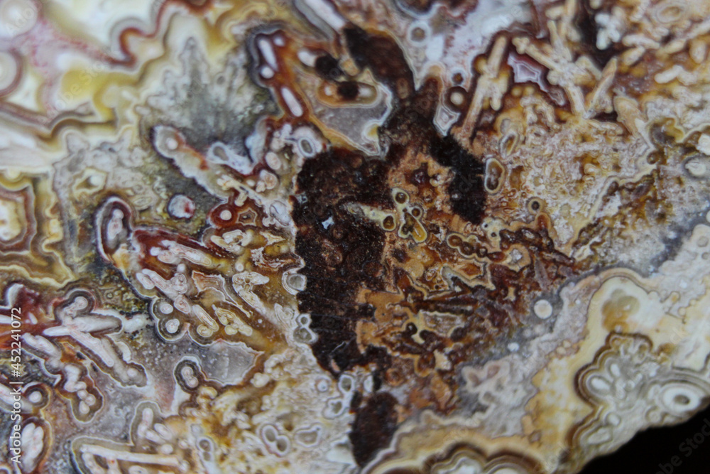 mexican laced agate zoomed in 
