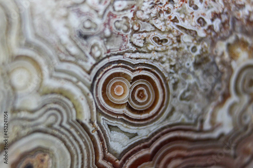 smooth circular structures on mexican laced agate