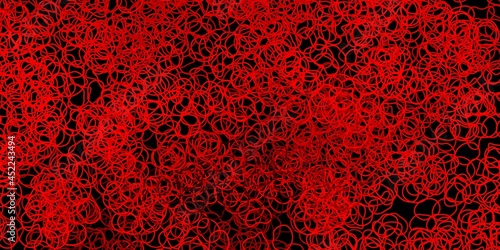 Dark orange vector background with random forms.