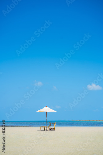 Beach and sea parasols