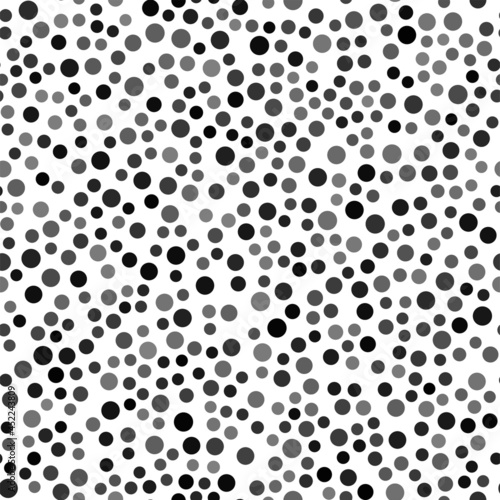 Seamless pattern with black and white dots. Vector illustration
