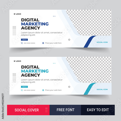 social media cover vector templates fully editable, advertising design, social media banner post design, social media timeline cover