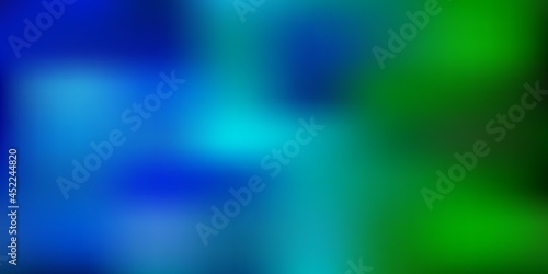 Light blue, green vector blurred pattern.