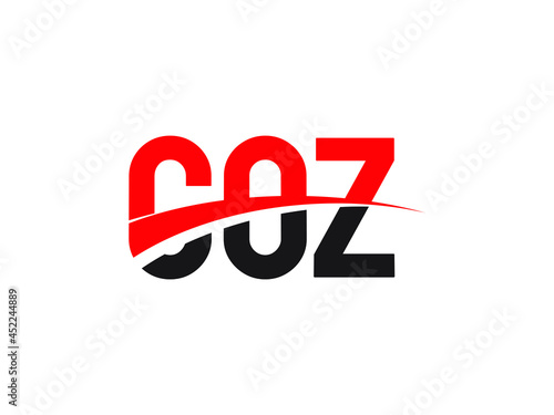 COZ Letter Initial Logo Design Vector Illustration