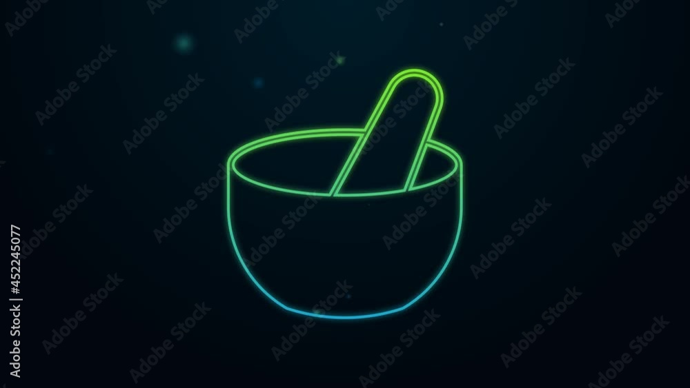 Glowing neon line Witch cauldron icon isolated on black background. Happy Halloween party. 4K Video motion graphic animation Glowing neon line Witch cauldron icon isolated on black background. Happy Halloween party. 4K Video motion graphic animation