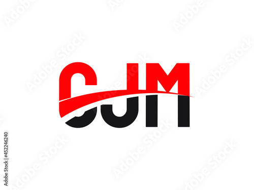 CJM Letter Initial Logo Design Vector Illustration photo