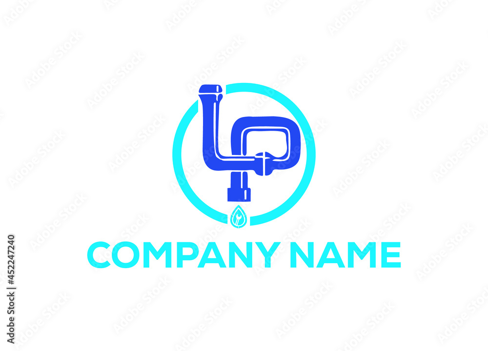 Plumbing Logo or Icon Design Vector Image Template Plumbing Logo or Icon Design Vector Image Template