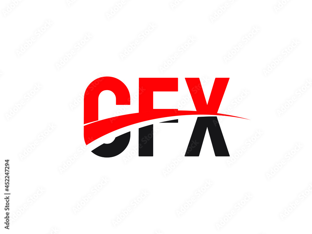 Fototapeta premium CFX Letter Initial Logo Design Vector Illustration
