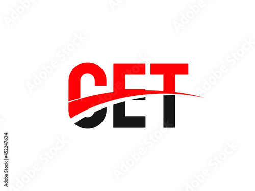 CET Letter Initial Logo Design Vector Illustration