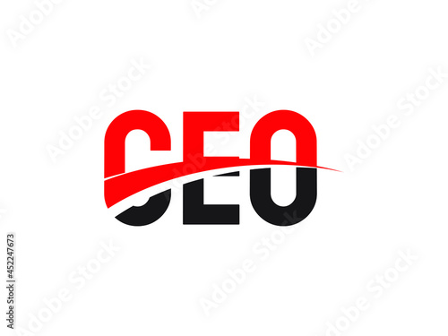 CEO Letter Initial Logo Design Vector Illustration