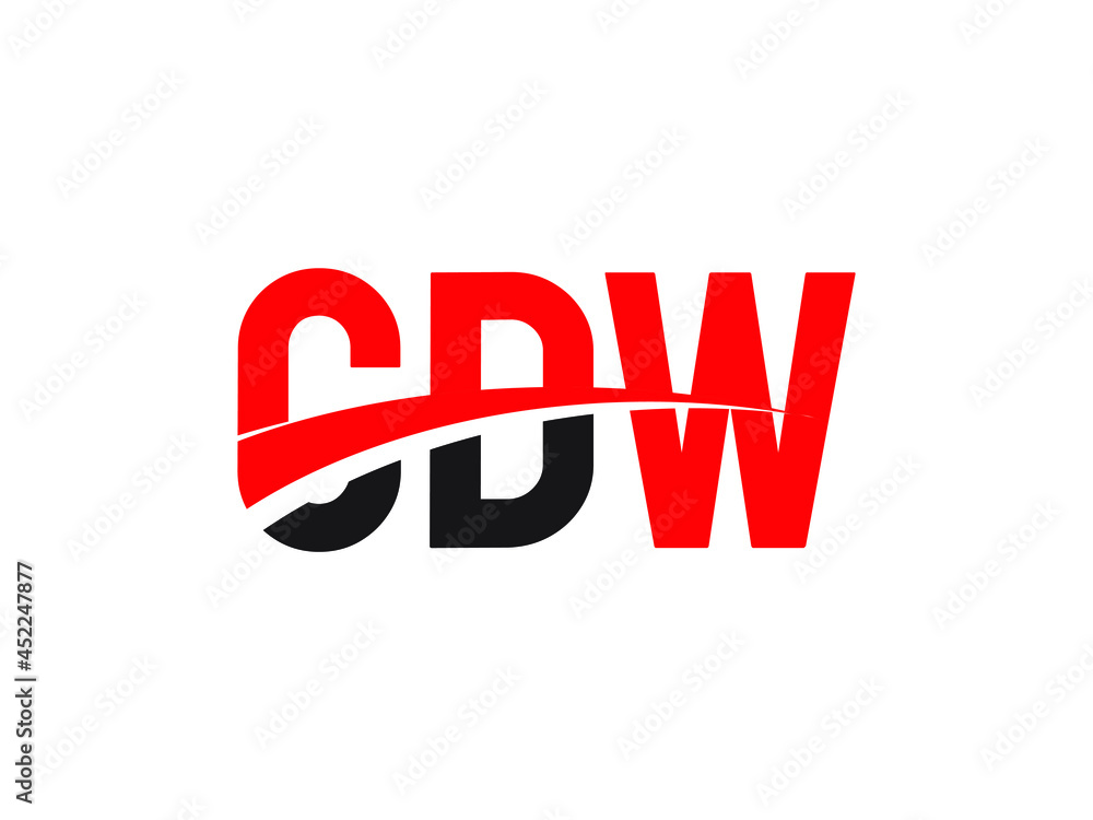Fototapeta premium CDW Letter Initial Logo Design Vector Illustration