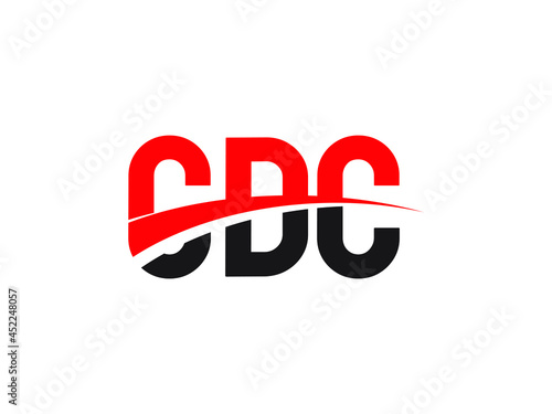 CDC Letter Initial Logo Design Vector Illustration