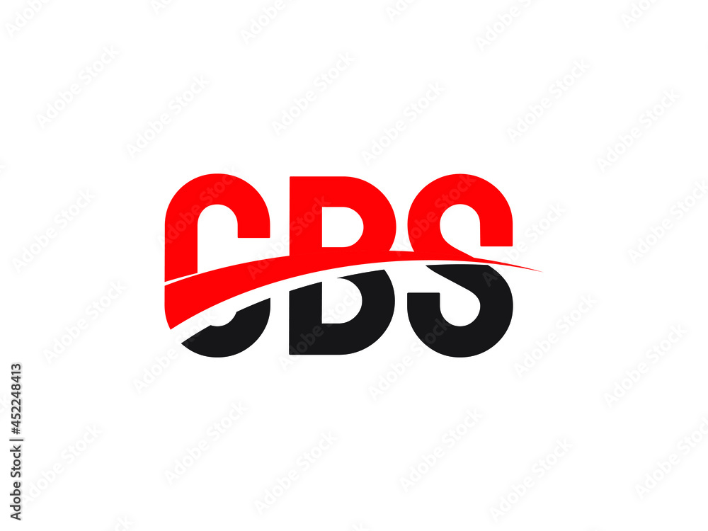 CBS Letter Initial Logo Design Vector Illustration